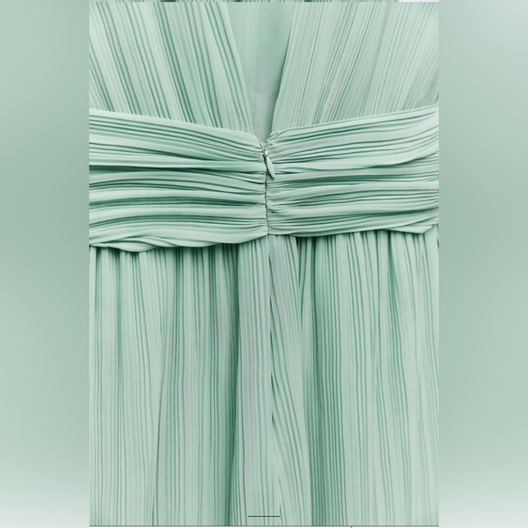 ZARA CLASSY KNOTTED PLEATED JUMPSUIT - Picture 6 of 9